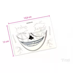 Schädel Maske Tattoo Aufkleber