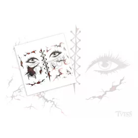 Arc- und Wundenmaske Tattoo-Aufkleber