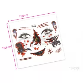 Skorpione & Schnitte Maske Tattoo Aufkleber