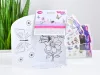 Schmetterlinge und Blumen Tattoo Sticker Set