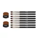 10-teiliges Pinselset (8 flache + 2 Abstaubpinsel)