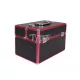 Großer Kosmetikkoffer Schwarz-Rosa