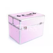 Großer Kosmetikkoffer Glitzerndes Rosa