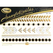 Gold-Tattoo 21x15cm Armband, Fußkettchen