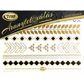 Gold-Tattoo 21x15cm Armband, Fußkettchen