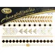 Gold-Tattoo 21x15cm Armband, Fußkettchen