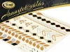 Gold-Tattoo 21x15cm Armband, Fußkettchen