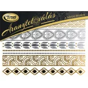 Gold-Tattoo 21x15cm Armband, Fußkette