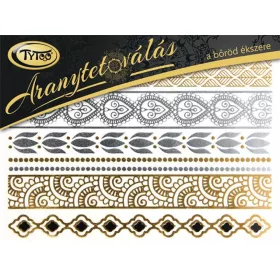 Gold-Tattoo 21x15cm Armband, Fußkette