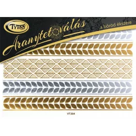 Gold-Tattoo 21x15cm Armband, Fußkette