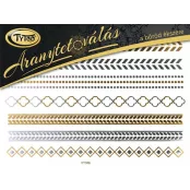 Gold-Tattoo 21x15cm Armband, Fußkettchen