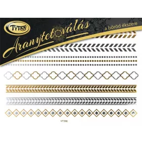 Gold-Tattoo 21x15cm Armband, Fußkettchen