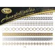 Gold-Tattoo 21x15cm Armband, Fußkettchen