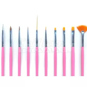 Pinselset 10 Stk. Rosa