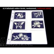 Weißer Schablonenhalter 6 x 2 Taschen Weiß, GROSS