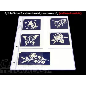 Weißer Schablonenhalter 6 x 2 Taschen Weiß, GROSS