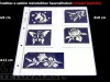 Weißer Schablonenhalter 6 x 2 Taschen Weiß, GROSS