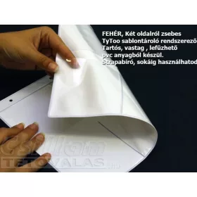 Weißer Schablonenhalter 6 x 2 Taschen Weiß, GROSS