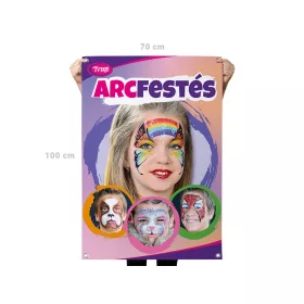 Gesichtsfarbe Banner für draußen 70x100cm