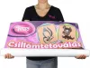 Glitzertattoo-Banner für draußen 70x100cm