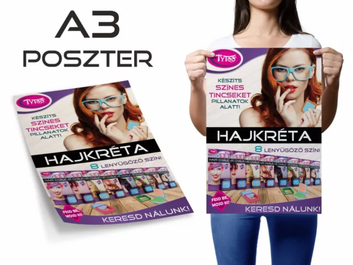 TyToo Haarkreide Set Poster A/3 bunt