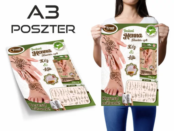 Henna Poster - Hand & Fuß