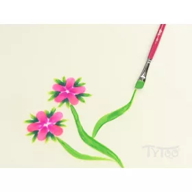 TyToo Schräger Pinsel 3/8 für Gesichtsbemalung