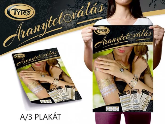 Gold-Tattoo Poster 1 A/3 Bunt