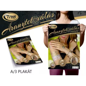 Gold-Tattoo Poster 2 A/3 Bunt foliert