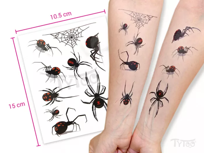 Spinnen-Tattoo-Aufkleber