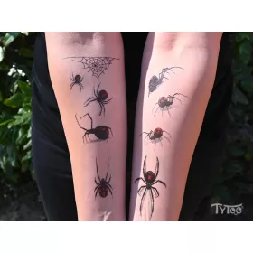 Spinnen-Tattoo-Aufkleber