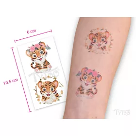 Tiger Tattoo mit Blume