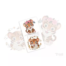 Tiger Tattoo mit Blume