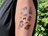 Piraten Haie und Schatztruhe Sticker Tattoos