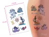 Piratenhaie mit Karte Tattoo-Aufkleber
