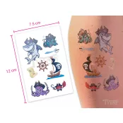 Piratenhaie mit Karte Tattoo-Aufkleber