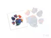 Bunte Pfoten Sticker-Tattoo