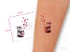 Panda Aufklebe-Tattoo