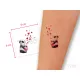 Panda Aufklebe-Tattoo