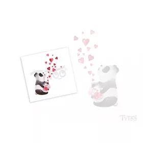 Panda Aufklebe-Tattoo