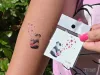Panda Aufklebe-Tattoo