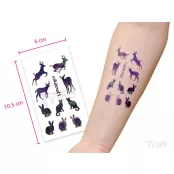 Himmel Muster Tiere Aufklebe-Tattoo