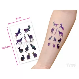 Himmel Muster Tiere Aufklebe-Tattoo