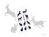Himmel Muster Tiere Aufklebe-Tattoo