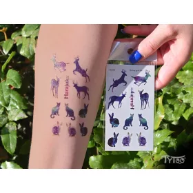 Himmel Muster Tiere Aufklebe-Tattoo
