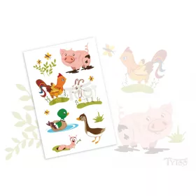 Bauernhof Tiere Sticker Tattoos