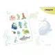 Leuchtende Meerestiere Sticker-Tattoos