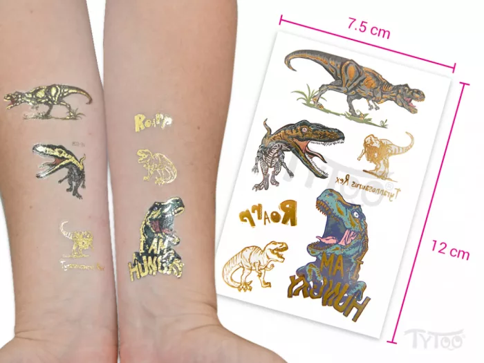 T-Rex Aufkleber Tattoos