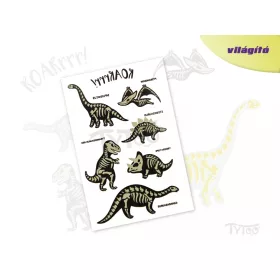 Leuchtende Dinosaurier Tattoo-Aufkleber