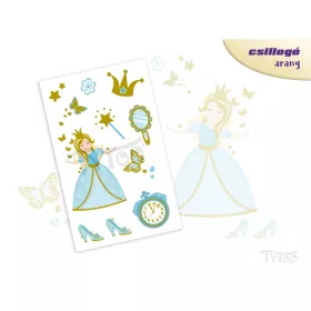 Blaue Prinzessin Aufklebetattoo